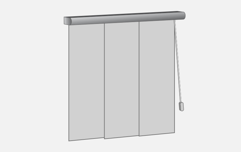 panel blinds opening combination